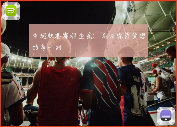 中超联赛赛程全览：见证绿茵梦想的每一刻